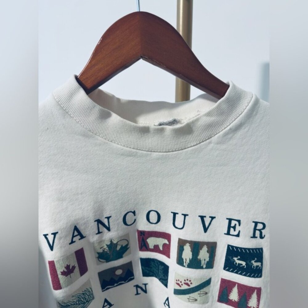 Vintage Vancouver Canada Oversized Sweatshirt Medium Large - Picture 7 of 9